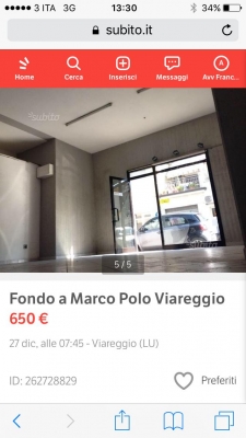 Lucca-Viareggio-Marco Polo Affitto Commerciale Ufficio